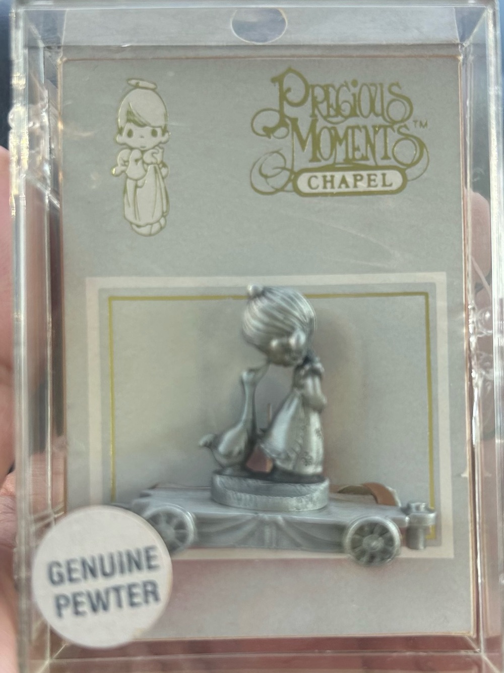 Precious Moments Silver Pewter Chapel Figurine Keepsake
